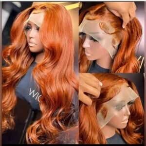 26 inch HD lace ginger body wave frontal wig